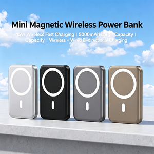 Batterie externe magnétique sans fil compacte ultra-mince de 5000 mAh, compatible avion, format poche, avec chargeur rapide PD - Product Image 4