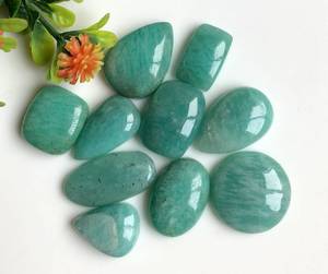 Top qualité 100% naturel Amazonite pierres précieuses Cabochon mélange forme pierres précieuses lisses pour la fabrication de bijoux utilisation à des prix abordables OEM - Product Image 3
