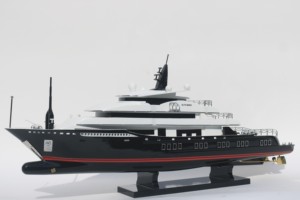 เรือยอชท์ไม้ Caymanian รุ่น ALFA NERO งานแฮนด์เมด สไตล์โมเดิร์น แบบตั้งโชว์ได้ - Product Image 2