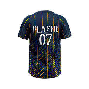 Camisetas de Béisbol Personalizadas Transpirables de Talla Grande para Hombre, con 2 Botones, Logotipo Impreso por Transferencia de Calor, Alta Calidad, Absorción de Humedad - Product Image 5