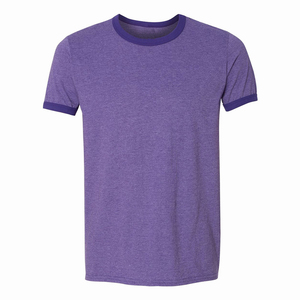 T-shirt uni personnalisé pour homme, tissu doux, manches courtes, usage quotidien, fournisseur OEM, t-shirt léger, t-shirt de sport - Product Image 1