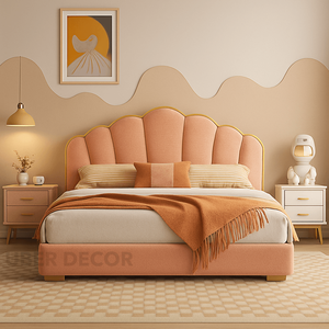 Petalrest Shell Bed Diseño moderno y elegante con almacenamiento oculto para dormitorio Bliss - Product Image 5