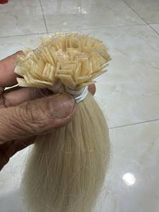 Vente en gros pas cher Couleur Blonde Pointe Plate Kératine Cheveux Double Dessiné Cheveux Humains 100% Extensions de Cheveux Non Traités - Product Image 4