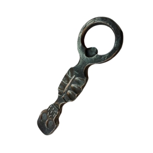 Ouvre-bouteille en fer forgé avec motif floral et finition thermolaquée pour accessoires de bar, bouchon de vin, verseur, tire-bouchon - Product Image 4
