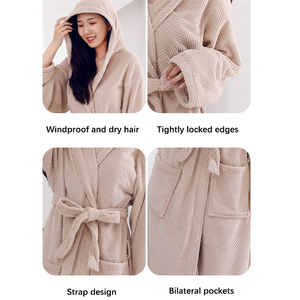 Peignoir <span class=keywords><strong>de</strong></span> <span class=keywords><strong>bain</strong></span> ananas en microfibre pour femme - Product Image 2