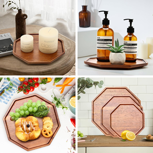 ถาดไม้ขายส่งสำหรับของหวาน ถาดเสิร์ฟตกแต่ง ถาดชีสไม้ จานโชว์ขนมหวานรักษ์โลก งานฝีมือเวียดนาม - Product Image 3