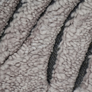 Tapis en laine gris argenté à motifs floraux, texturé, antidérapant, écologique, avec franges, pour salon, chambre et intérieurs d'hôtel - Product Image 4