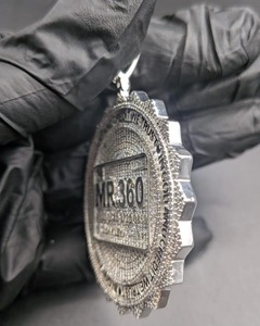 Colgante de Diamantes de Plata 925 Mr.360, Estilo Hip Hop, Joyería para Uso Diario Masculino, Diamantes Cultivados en Laboratorio - Product Image 3
