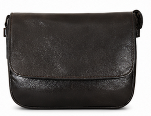 Gravs Vintage Genuine Leather Bohemian Fashion Messenger Crossbody Bag Women Soft <b>Shoulder</b> Single Adjustable <b>Strap</b> Button - Product Image 1