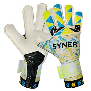 Venta al por mayor guantes de portero de látex con corte de dedo en rollo diseño personalizado para entrenamiento y protección de fútbol - Product Image 6