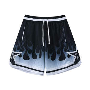 Shorts de basket en mesh personnalisables avec logo, style vintage streetwear, perforés et brodés, pour hommes, collection Magic Just Don - Product Image 3