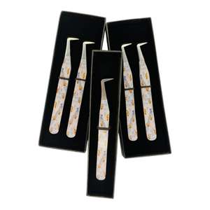 Puntas de Acero Inoxidable para Extensión de Pestañas, con Recubrimiento de Papel de 10 mm, Antimagnéticas, Antiestáticas, de 90 Grados, con Punta Plateada - Product Image 6