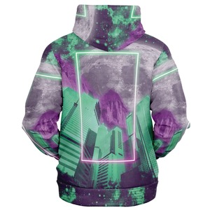 Sweat à capuche pour homme en tissu jersey de haute qualité avec logo personnalisé sur le devant, séchage rapide, respirant, avec poche, 100% polyester, hiver - Product Image 4
