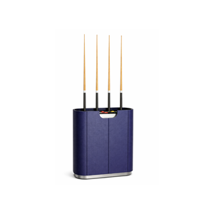 Soporte para tacos de billar de madera y cuero Blue Ember, accesorio de billar de lujo, calidad premium para mesa de billar con embalaje personalizado. - Product Image 1