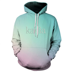 Sweat à capuche KADIA pour homme de haute qualité, couleur personnalisée, avec logo blanc sur la poitrine et tissu respirant, poche kangourou - Product Image 1