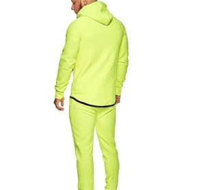 Conjunto Deportivo con Capucha para Hombre, Estilo Casual, Corte Regular, Algodón, Diseño Sólido, Ecológico, para Invierno - Product Image 3