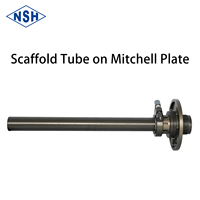 Tube d'échafaudage NSH sur plaque Mitchell, accessoires professionnels en aluminium pour la photographie, équipement de tournage