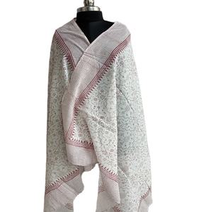 CHHEENT Hand Block Printed Cotton <b>Womens</b> Sarong <b>Shawl</b> Lightweight Durable Breathable Multi-Purpose Beach Pool <b>Wrap</b> Made in India - Product Image 1