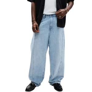 Jeans en denim amples et décontractés pour hommes, personnalisables en gros, style streetwear unisexe à jambe large, pantalons cargo décontractés, pantalons de mode en gros - Product Image 6