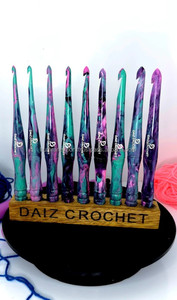 Crochet indien fait à la main personnalisé en résine Crochet personnaliser votre expérience d'artisanat - Product Image 4