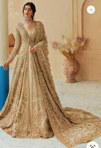 Robe traditionnelle brodée à la main en filet de soie Lehenga Choli pour adultes de haute qualité, style pakistanais fait main pour les fêtes de mariage - Product Image 2