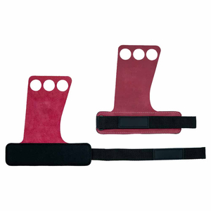 Poignées de musculation pour soulevé de terre, robustes, réglables, sans trou, 100% cuir, pour entraînements en salle de sport, confortables - Product Image 2