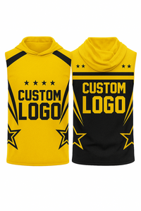 Customizable Breathable Digital Printing Sleeveless <b>Sports</b> Hoodie Jersey 100%Polyester <b>Mens</b> Athletic <b>Vest</b> Dry-Fit Gym Tank Top - Product Image 3