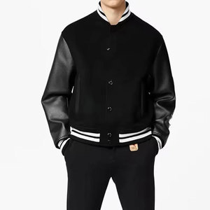 OEM Men's Streetwear Varsity <b>Jacket</b> Oversized Fit Letterman Winter <b>Jacket</b> Fashion Casual Outerwear Button Closure Varsity <b>Jacket</b> - Product Image 5