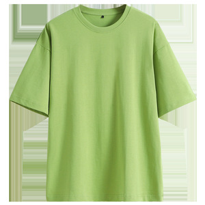 เสื้อยืดคอกลมโอเวอร์ไซส์ผ้าฝ้ายสำหรับผู้ชาย สีพื้น หนานุ่ม พิมพ์โลโก้ด้านหน้า เป็นมิตรต่อสิ่งแวดล้อม ระบายอากาศได้ดี สวมใส่สบายๆ - Product Image 4