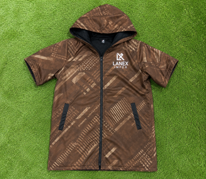 Custom Kids Hooded Swim Parka Changing Robe | Waterproof Windproof Quick Dry Towel Poncho <b>Jacket</b> for Swimming, Surfing & Beach - Product Image 6
