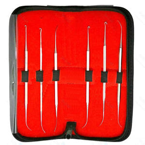 Set6 Professional Manual Dentist <b>Teeth</b> <b>Cleaning</b> Kit with Oral Clean Probe Stainless Steel <b>Tools</b> CE Certified By Grip Surgical - Product Image 3