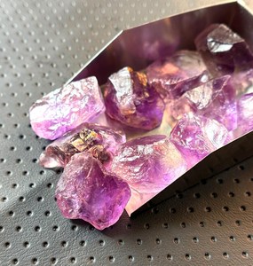 Natural Amethyst <b>Raw</b> Stone Purple Rough Gemstone Healing <b>Crystal</b> Loose Stone Jewelry Making Bulk Wholesale Supplier - Product Image 6