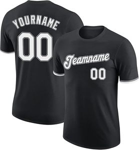 เสื้อยืดโพลีเอสเตอร์ระบายอากาศได้ดี น้ำหนัก 180 กรัม แบบสั้น คอกลม สำหรับผู้ชาย ชุดกีฬา ชื่อทีมสั่งทำได้ เสื้อเจอร์ซีย์ลำลองสำหรับนักกีฬา - Product Image 1
