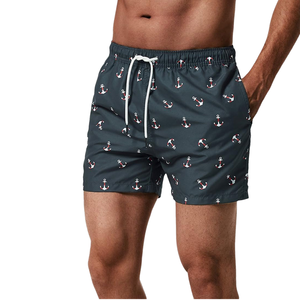 Shorts de plage décontractés pour hommes, dernier design personnalisé - Légers, séchage rapide, écologiques, respirants, en toile, avec cordon de serrage, taille moyenne - Product Image 2