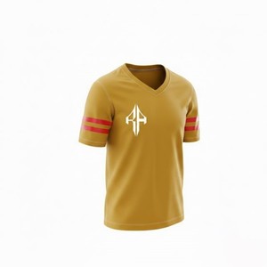 Camiseta de Fútbol Americano de Verano para Hombre de Alta Calidad, Cuello en V, 100% Poliéster, Talla Grande, Secado Rápido, Transpirable, Personalizable - Product Image 4