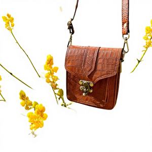 Super Vente : Pochette 100% Cuir Véritable Pur, Fermeture Éclair, Faible MOQ, Sangle Unique, Étanche, 3L+, Prix Usine en Ligne - Product Image 1