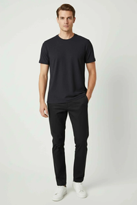 Camiseta SOSH 4 para Hombre, Ligera, 100% Algodón, Secado Rápido, Rayas, Corte Regular, Ropa Deportiva - Product Image 3