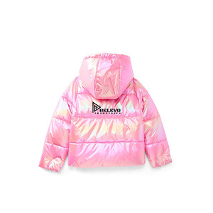 Chaqueta Acolchada con Capucha Relevo de Alta Calidad, con Logotipo Frontal, Cortavientos, de Poliéster, para Invierno, Estilo Casual, Corte Regular - Product Image 2