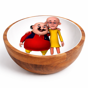 Bol en bois motif dessin animé Tom et Jerry, design mignon, décoration pour chambre d'enfant, cadeau amusant, ustensile de cuisine populaire, accessoires pour chambre d'enfant, vente chaude - Product Image 2