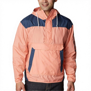 Veste Safari Homme Couleur Unie Fermeture Éclair Tissu Toile Imperméable Décontractée Grande Taille Hiver Prix de Gros OEM Personnalisé - Product Image 3