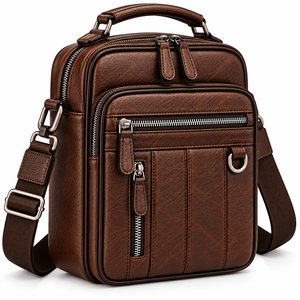 Bolso de Hombro de Cuero a Precio de Fábrica, Bolso Bandolera Personalizado, Bolso de Viaje, Conjunto de Bolsos de Hombro de Cuero Unisex Personalizados - Product Image 3