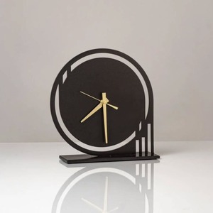 Horloge murale mécanique minimaliste à piles, design circulaire, sonnerie horaire, aiguilles noires, décoration moderne - Product Image 2