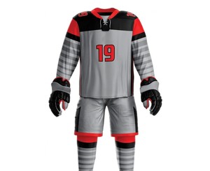 Nouvelle tenue de hockey sur glace pour hommes, manches courtes, logo/couleurs personnalisés imprimés, anti-plis, service OEM, prix de gros - Product Image 1