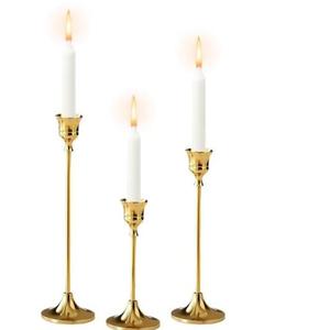 Porte-bougie chauffe-plat de luxe en métal doré, design floral de qualité supérieure, dernière collection - Product Image 2