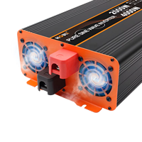 Convertisseur d'énergie HOULI à onde sinusoïdale pure monophasé 4000W 12V vers 230V/120V 50/60Hz, efficacité 90%, pour usage domestique et automobile