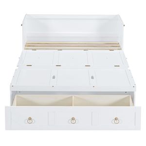 Letto a scomparsa matrimoniale bianco con comoda porta USB e ampio cassetto - Product Image 5