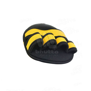 OEM Custom Weightlifting Grip Pads with Silicone Anti-Slip Surface, Adjustable Hand Pads for Weightlifting, Gym, Deadlift - Product Image 6
