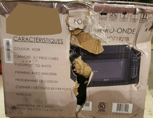 A-v-a-n-t-i 0.7 C-u. Horno de Microondas F-t. 700-W, Negro, Dañado, en Caja - Product Image 4