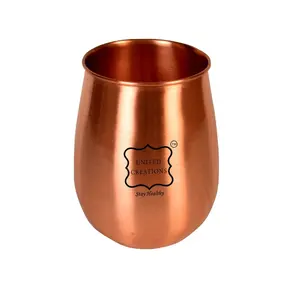 Amazon Mirror Customised Logo Matt Cocktail Drinking Cups 14 Oz White Box printed copper tumbler Customized for drinking