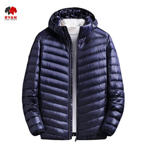 แจ็คเก็ตพัฟเฟอร์แบบกำหนดเองสำหรับผู้ชายจาก Ryan Pro Gear พร้อมโลโก้แบบกำหนดเอง สีพื้น - Product Image 1